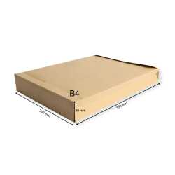B4 Faltenversandtaschen braun Stehboden und 50 mm Falte 140 g Kuvert 250 x 353 x 50 mm haftklebend Briefumschläge HK Briefhüllen 100 Stück