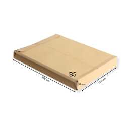 B5 Faltenversandtaschen 3 cm Falte · haftklebend ohne Fenster · Briefumschlag 176x250x32 mm