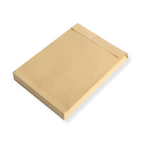 B5 Faltenversandtaschen braun mit 32 mm Falte 110 g Kuvert 176x250x32 mm haftklebend Briefumschläge HK Briefhüllen 100 Stück