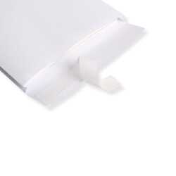 C4 Faltentaschen mit Fenster · 2 cm Falte weiß · haftklebender Briefumschlag 229x324x20 mm
