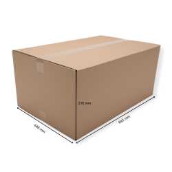 910 x 670 x 275 mm Karton 1-wellig 1.30 B-Welle