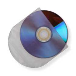 Japan CD/DVD/Blu-ray Schutzhüllen 125x125 mm halbrund 100 Stück