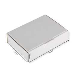 Maxibriefkarton 180 x 130 x 45 mm DIN A6 weiß 100 Stück