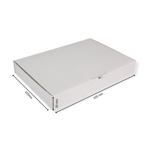Maxibriefkarton 320 x 225 x 50 mm DIN A4 weiß 25 Stück