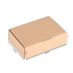 Maxibriefkarton 160 x 110 x 50 mm DIN A6 braun 20 Stück