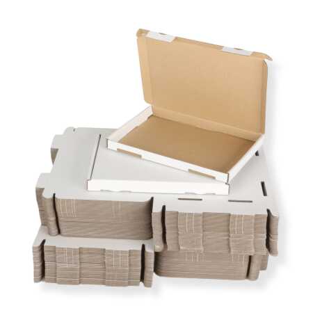 Großbriefkarton 350 x 250 x 20 mm DIN A4 weiß 100 Stück