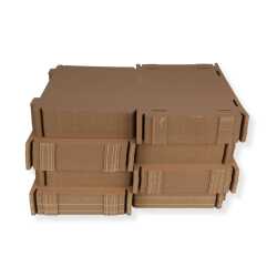 Großbriefkarton 350 x 250 x 20 mm DIN A4 braun