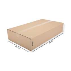Karton 800 x 460 x 150 mm 1-wellig braun C-Welle starker Kraftliner 100 Stück