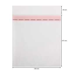 Schutzhüllen für CD Hüllen Jewel Case aus Folie mit Klappe und Adhäsionsverschluss 139x147 mm 50 Stück