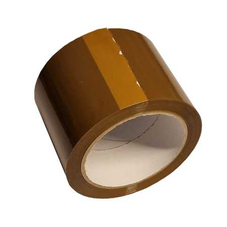 Klebeband braun 75 mm x 66 m PP Acrylat 28 mµ Folie leise abrollend, Rolle 2 Stück
