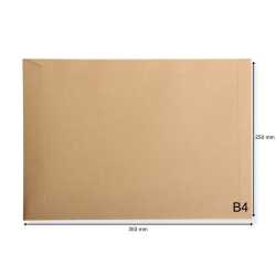 Versandtaschen DIN B4 braun ohne Fenster Briefumschläge Kuvert HK 100 Stück