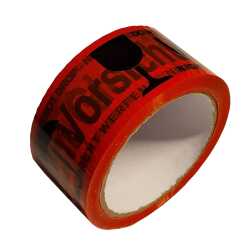 Vorsicht Glas Klebeband 48 mm x 66 m PP Warn-Hinweisklebeband, Rolle 1 Stück