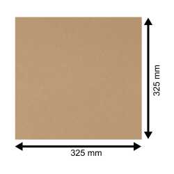 LP Schutzhüllen aus Papier 325x325 mm braun