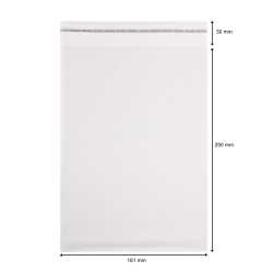 Schutzhülle B5, 181 x 250 mm + 30 mm Klappe mit Klebeverschluss, transparent