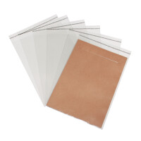 Schutzhülle B5, 181 x 250 mm + 30 mm Klappe mit Klebeverschluss, transparent 50 Stück