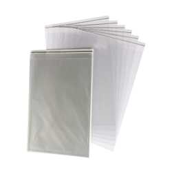 Schutzhülle B4, 255 x 353 mm + 30 mm Klappe mit Klebeverschluss, transparent