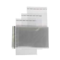 Schutzhülle Fotoformat, 9 x 13 cm, Klappe mit Klebeverschluss, transparent
