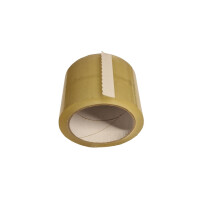 Klebeband transparent 75 mm x 66 m PP Acrylat leise abrollend 28 mµ Folie 3 Stück