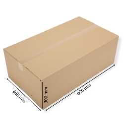 Karton 800 x 460 x 300 mm  1-wellig braun C-Welle