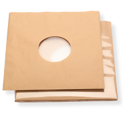 Kraftpapier Innenhüllen für 12 Zoll LP Vinyl Schallplatten 301x304/309 mm gefüttert 80 gr.