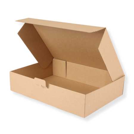 Karton 350 x 250 x 80 mm mit Seitenverschluss DHL Kleinpaket braun 100 Stück