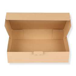 Karton 350 x 250 x 80 mm mit Seitenverschluss DHL Kleinpaket braun 50 Stück